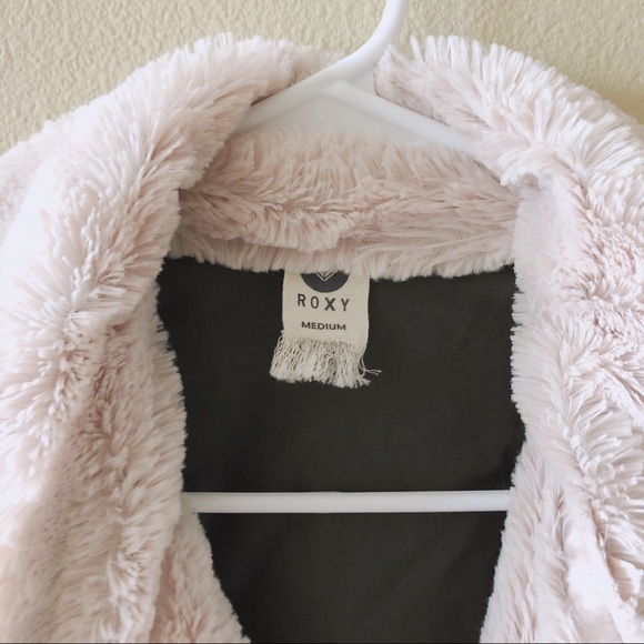 Roxy Faux Leather / Fur Moto Jacket - Picture 2 of 3